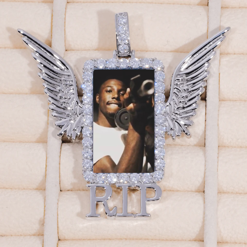 RIP WING 3D CUSTOM PICTURE PENDANT