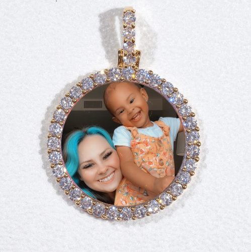 3D CIRCLE CUSTOM PICTURE PENDANT SMALL SIZE
