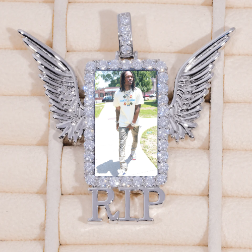 RIP WING 3D CUSTOM PICTURE PENDANT