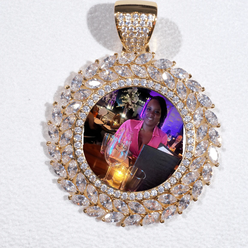 Large 3D Wheat Ear Custom Picture Pendant