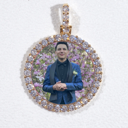 3D CIRCLE CUSTOM PICTURE PENDANT SMALL SIZE