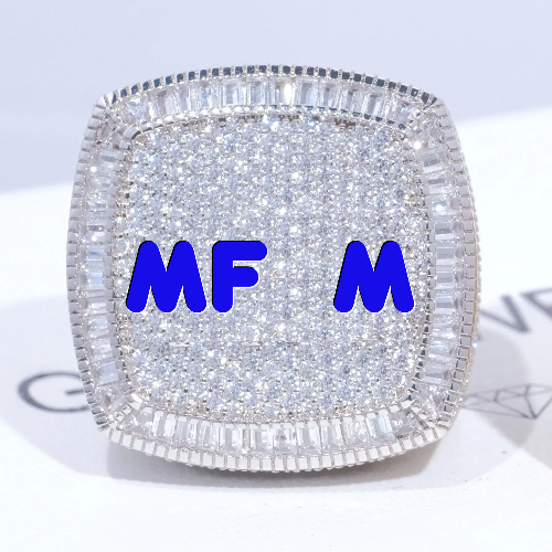 CUSTOM LETTER 3D ICED RING