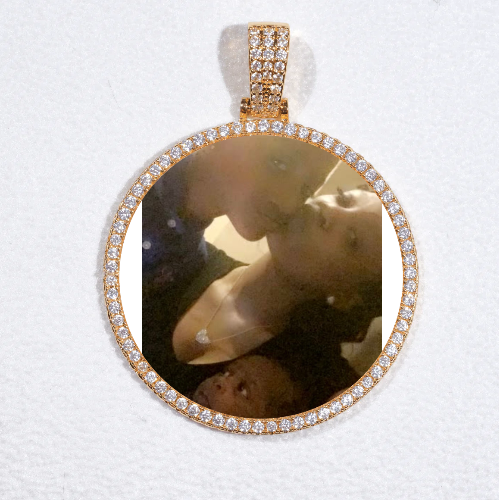 MEDIUM 3D CIRCLE CUSTOM PICTURE PENDANT