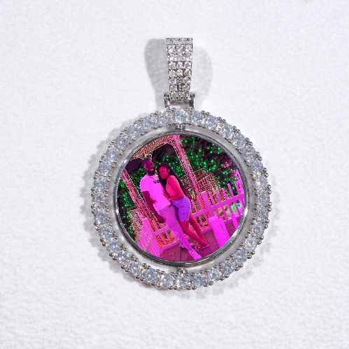 3D Spinning 2-Faced Custom Picture Pendant