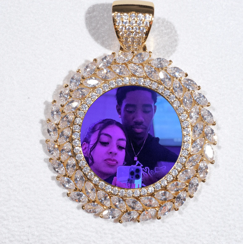 Large 3D Wheat Ear Custom Picture Pendant