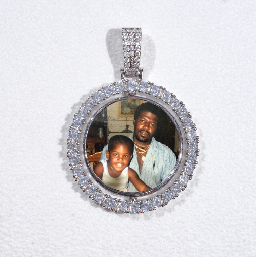 3D Spinning 2-Faced Custom Picture Pendant