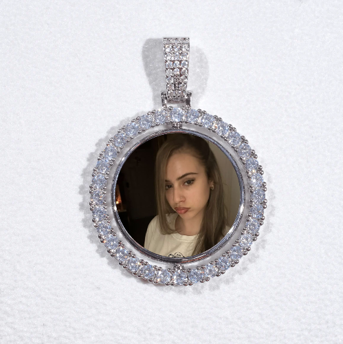 3D Spinning 2-Faced Custom Picture Pendant