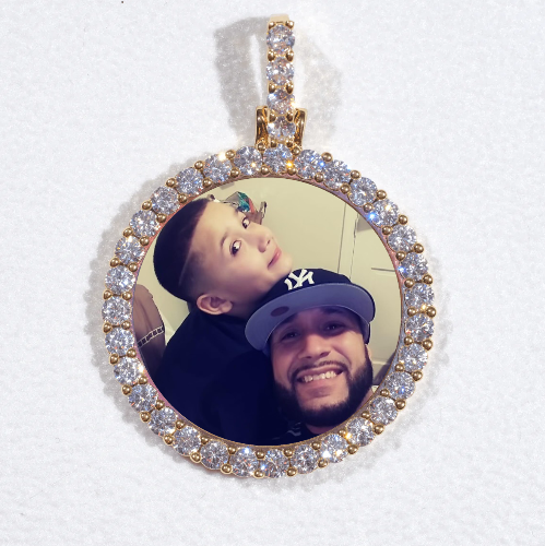 3D CIRCLE CUSTOM PICTURE PENDANT SMALL SIZE