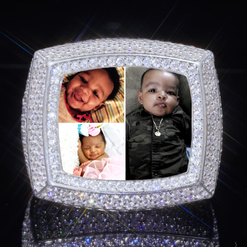 3D CUSTOM PICTURE ICED RING