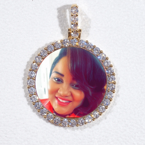 3D CIRCLE CUSTOM PICTURE PENDANT SMALL SIZE