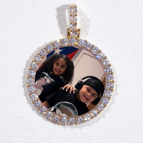 3D CIRCLE CUSTOM PICTURE PENDANT SMALL SIZE
