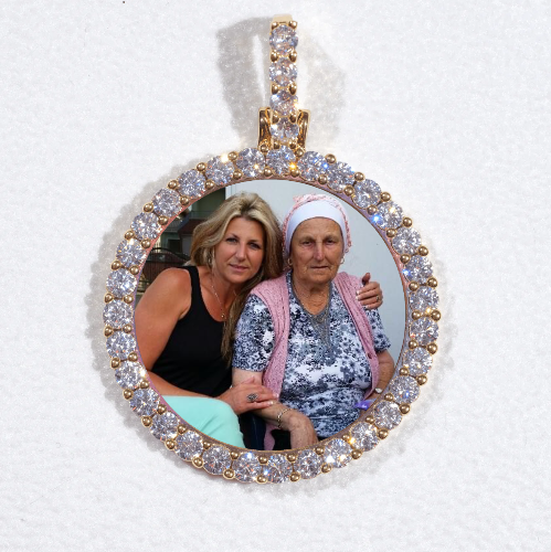 3D CIRCLE CUSTOM PICTURE PENDANT SMALL SIZE