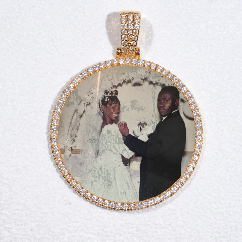 MEDIUM 3D CIRCLE CUSTOM PICTURE PENDANT