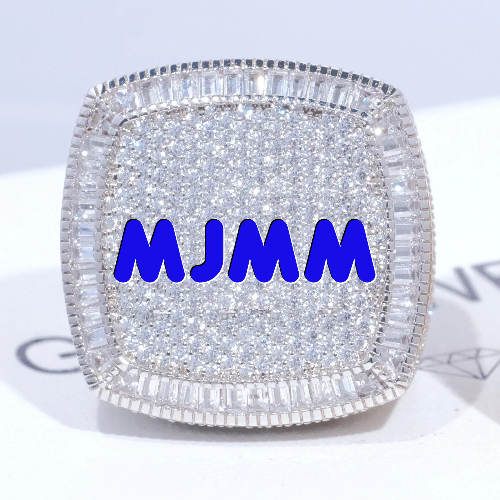 CUSTOM LETTER 3D ICED RING