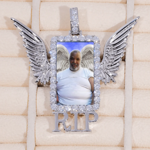 RIP WING 3D CUSTOM PICTURE PENDANT