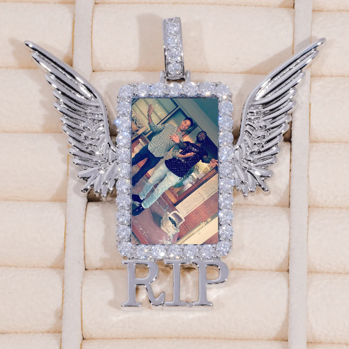 RIP WING 3D CUSTOM PICTURE PENDANT