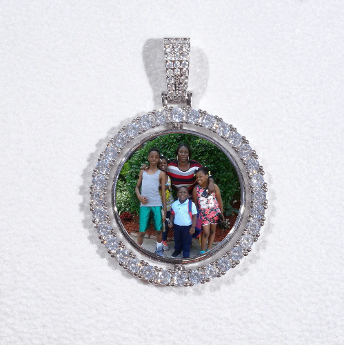 3D Spinning 2-Faced Custom Picture Pendant