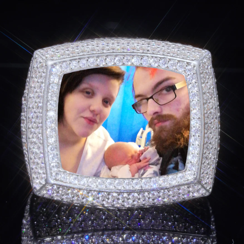 3D CUSTOM PICTURE ICED RING