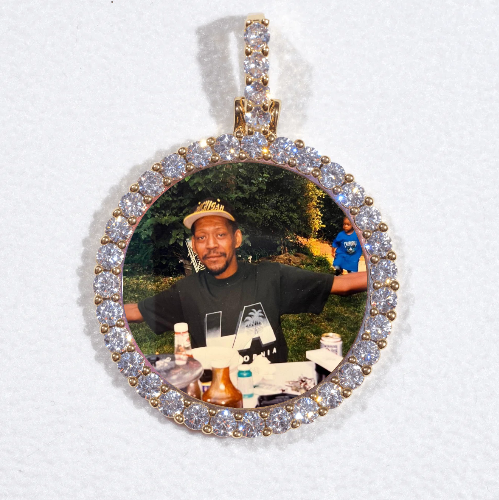 3D CIRCLE CUSTOM PICTURE PENDANT SMALL SIZE
