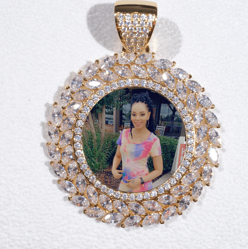 Large 3D Wheat Ear Custom Picture Pendant