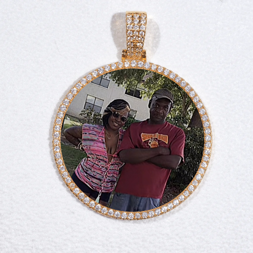 MEDIUM 3D CIRCLE CUSTOM PICTURE PENDANT