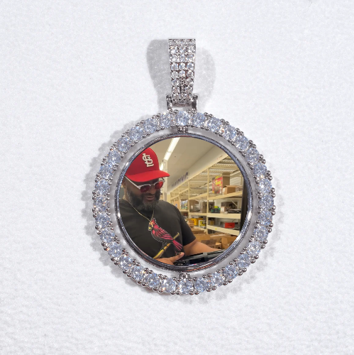 3D Spinning 2-Faced Custom Picture Pendant