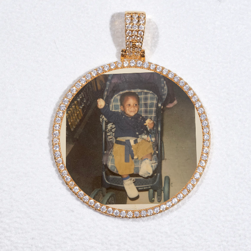 MEDIUM 3D CIRCLE CUSTOM PICTURE PENDANT