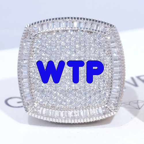 CUSTOM LETTER 3D ICED RING