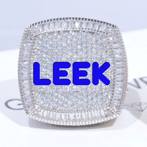 CUSTOM LETTER 3D ICED RING