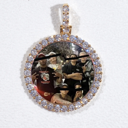3D CIRCLE CUSTOM PICTURE PENDANT SMALL SIZE