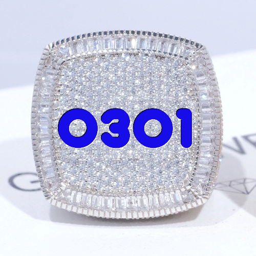 CUSTOM LETTER 3D ICED RING