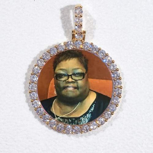 3D CIRCLE CUSTOM PICTURE PENDANT SMALL SIZE