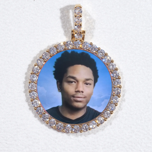 3D CIRCLE CUSTOM PICTURE PENDANT SMALL SIZE