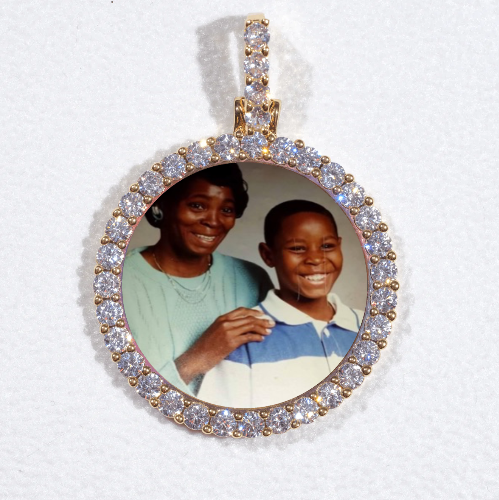 3D CIRCLE CUSTOM PICTURE PENDANT SMALL SIZE