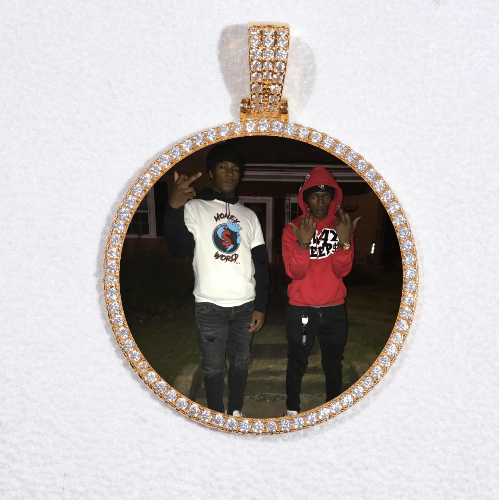 MEDIUM 3D CIRCLE CUSTOM PICTURE PENDANT