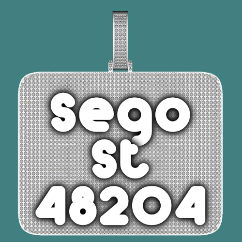 CUSTOM LETTER NECKLACE 3D BIG SQUARE