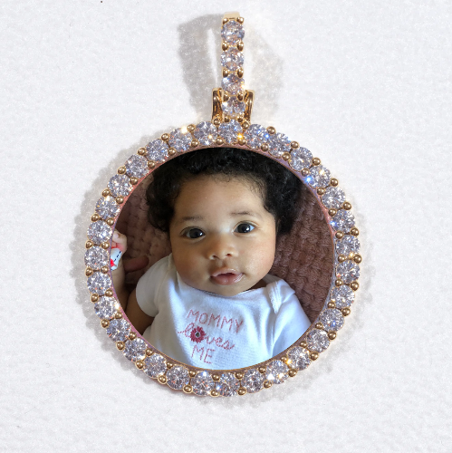 3D CIRCLE CUSTOM PICTURE PENDANT SMALL SIZE