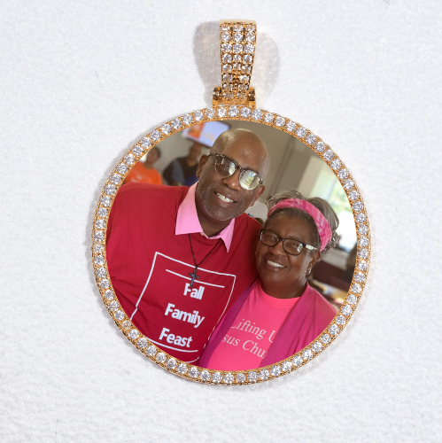 MEDIUM 3D CIRCLE CUSTOM PICTURE PENDANT