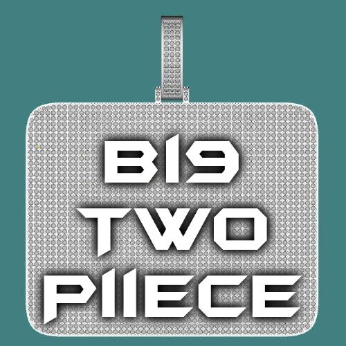 CUSTOM LETTER NECKLACE 3D BIG SQUARE