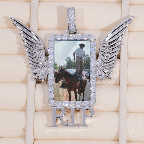 RIP WING 3D CUSTOM PICTURE PENDANT