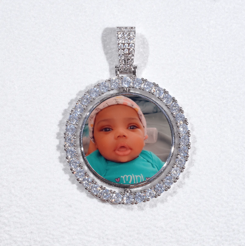 3D Spinning 2-Faced Custom Picture Pendant