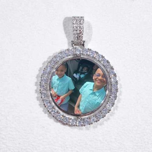3D Spinning 2-Faced Custom Picture Pendant