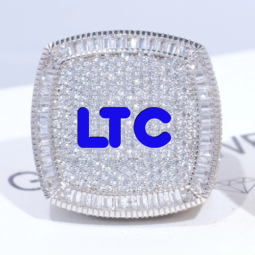 CUSTOM LETTER 3D ICED RING
