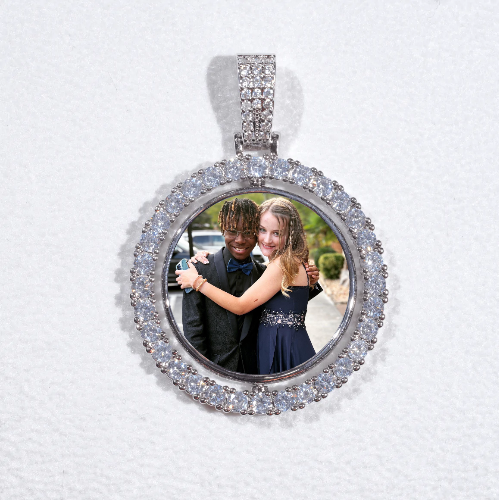 3D Spinning 2-Faced Custom Picture Pendant