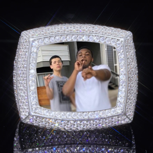 3D CUSTOM PICTURE ICED RING