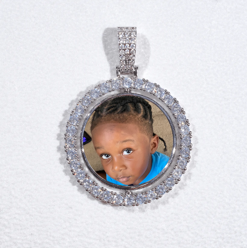3D Spinning 2-Faced Custom Picture Pendant