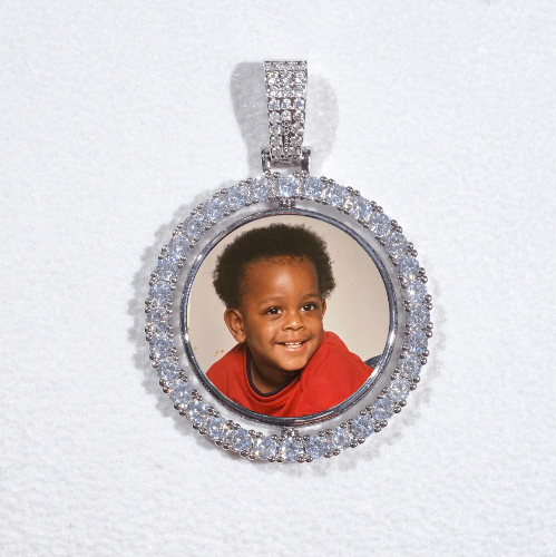3D Spinning 2-Faced Custom Picture Pendant