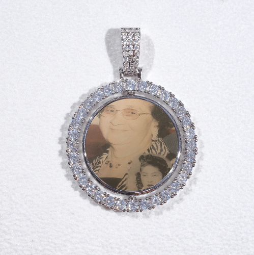 3D Spinning 2-Faced Custom Picture Pendant