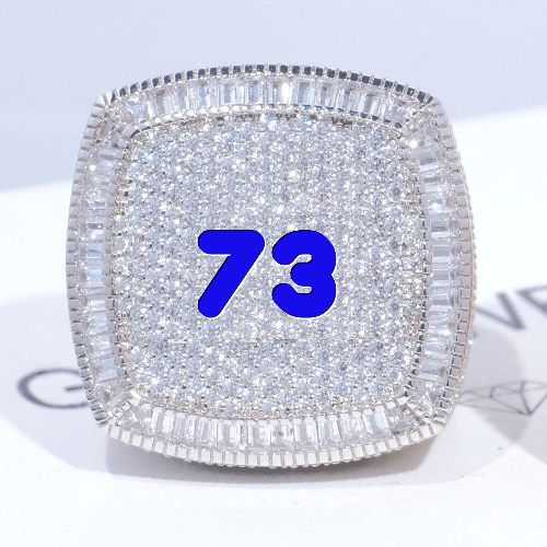 CUSTOM LETTER 3D ICED RING