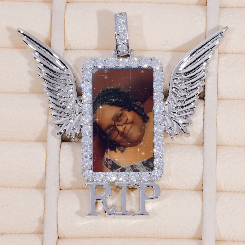 RIP WING 3D CUSTOM PICTURE PENDANT